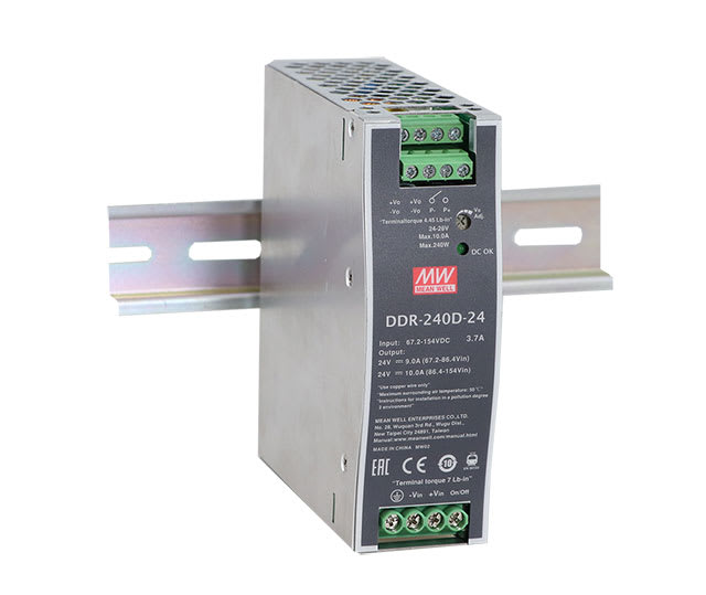 DIGIMAX SRL - DIXDDR-240D-24 CONVERTITORE DIN RAIL DCDC 240W 24V