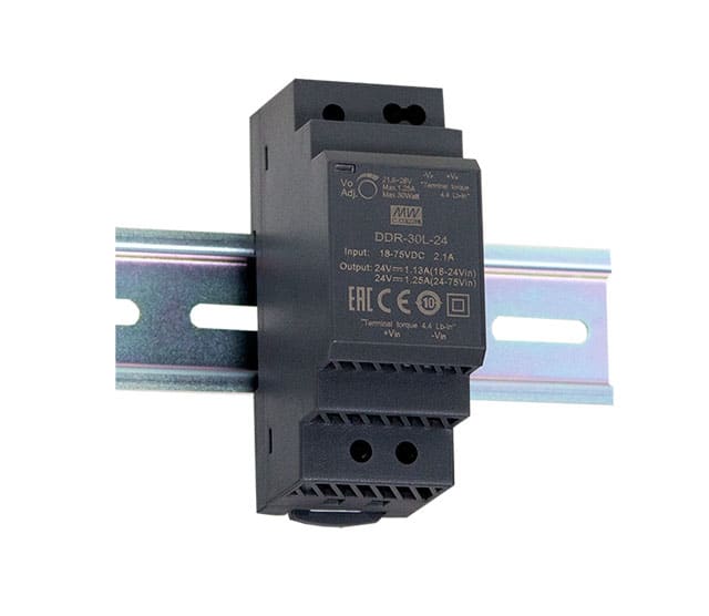 DIGIMAX SRL - DIXDDR-30L-5 CONVERTITORE DIN RAIL DC/DC 30W IN18-75V