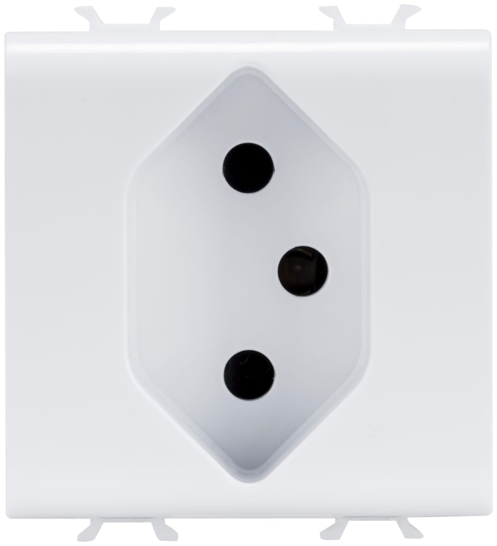 GEWISS - GEWGW10346 PRESA SVIZZERA TIPO 13 2P+T 10A 250V BIA