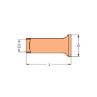 WAGO ITALIA SRL - WAG216-143 BOCCOLA 1MMQ NON ISOLATO STAGNATO DIN 46