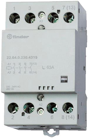 FINDER SPA - FIN226400124310 CONTATTORE 65A 4 CONTATTI 52MM