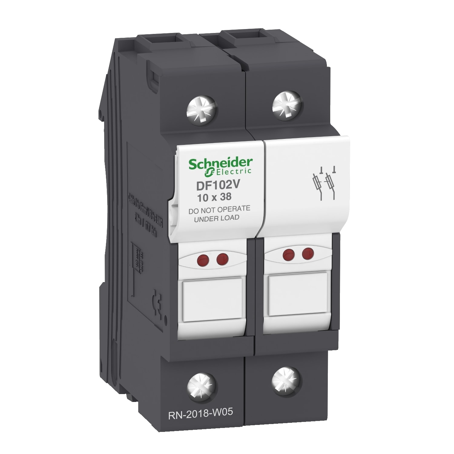SCHNEIDER ELECTRIC - SNRDF102V PORTAFUSIBILE 32A 10X38 2P CON LED