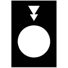 SCHNEIDER ELECTRIC - SNRZB2BY2956 Marked legend, Harmony XAC, legend, 30 x 40mm, black, lower, slow, fast