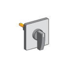 SCHNEIDER ELECTRIC - SNRKDD1H Cam switch operating head, Harmony K, Ø 22mm, plastic, 60x60mm, black handle 42mm