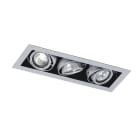 ROSSINI - RSSDIG003GR DOWNLIGHT TRIPLO QUADRATO CARDANICO GRIGIO GU10 IP20