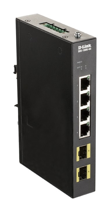 D-LINK MEDITERRANEO - DLKDIS-100G-6S SWITCH INDUSTRIAL UNMANAGED 4XGB, 2XSFP