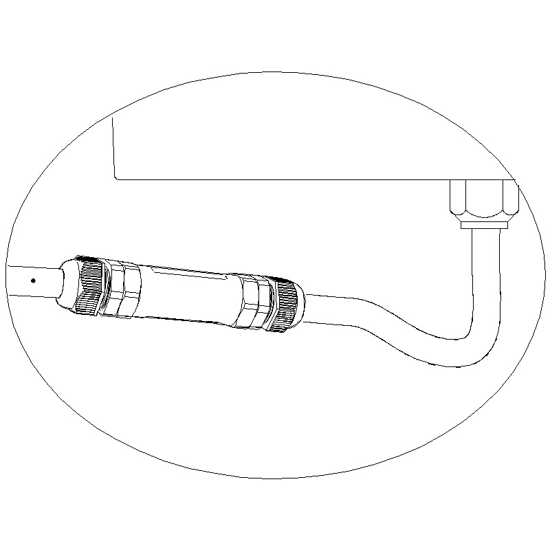 DISANO - DIS99383600 CONNETTORE 2P. PER PROIETTORI 339 NERO