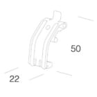 DISANO - DIS99731700 GANCIO PER HYDRO 461 58 80W INOX