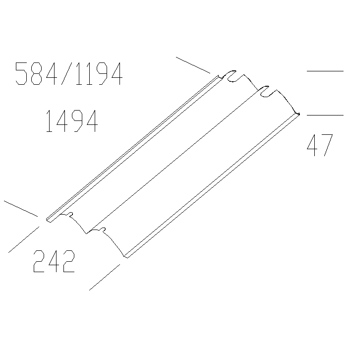 DISANO - DIS99808700 RIFLETTORE CONCENTRANTE 945 2X58W ALLUM