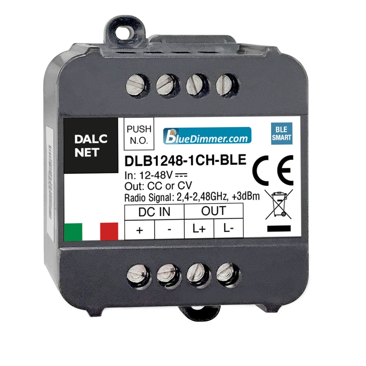 DIGIMAX SRL - DIXDLB1248-1CV-BLE DIMMER BLUETOOTH +PUSH CV 12-48VIN 1CH