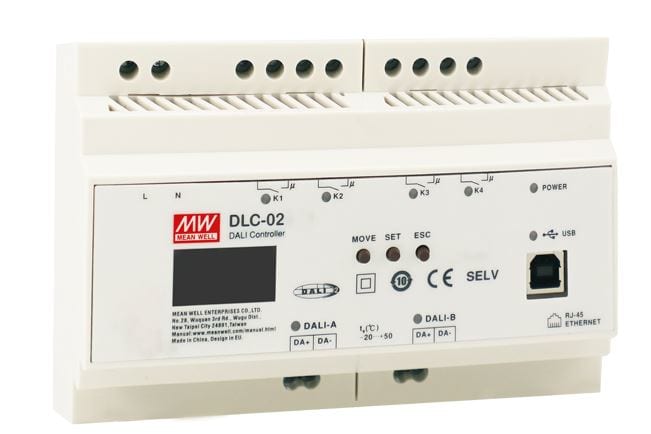 DIGIMAX SRL - DIXDLC-02 KNX CONTROLLER DALI2 7.68W 100-305VAC