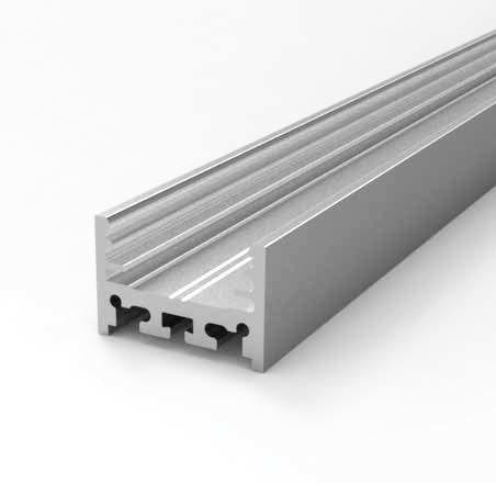 DESIGN LUCE - DLU1030303001 U02 PROFILO 1CM BIANCO INTONACO