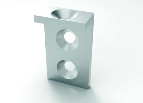 DESIGN LUCE - DLU1040500002 STRUCTURAE STAFFA FISS APPLIQUE L GRI VE