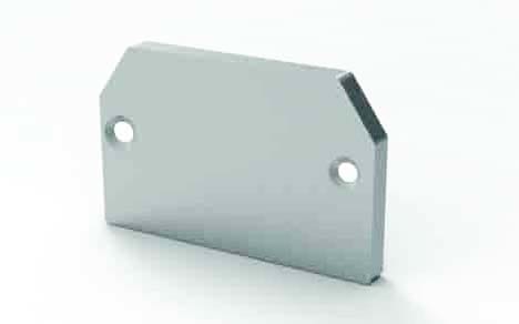 DESIGN LUCE - DLU1050402000 LC014 TESTATA 1 PZ ARGENTO