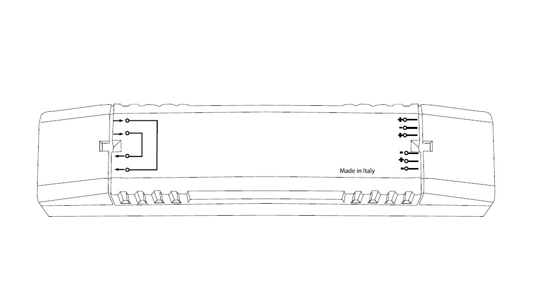 DESIGN LUCE - DLU98200D DRIVER + DIMMER DALI PUSH 200W / 24V 10A