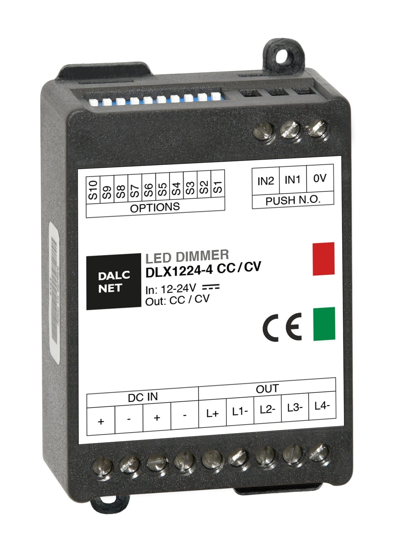 DIGIMAX SRL - DIXDLX1224-4CC350 DIMMER PUSH CC 12-24VIN 4CH 350MA