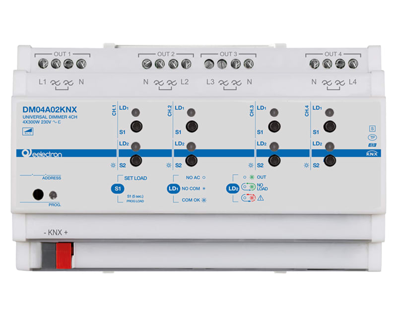 EELECTRON SPA - EEXDM04A02KNX DIMMER 4 CANALI - 300W
