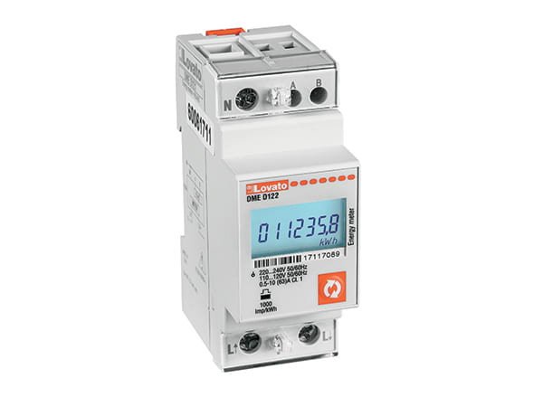 LOVATO - LOVDMED122MID CONT. ENERGIA MONOFASE 63A, 2U, MBUS,MID