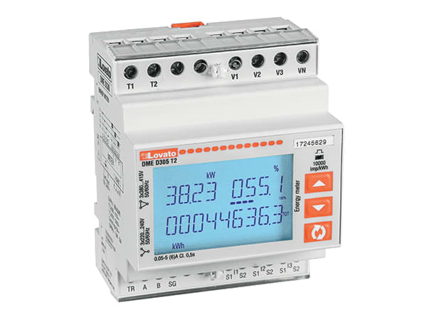 LOVATO - LOVDMED305T2 CONT. ENERGIA 4U TRIFASE /5A 2OUT