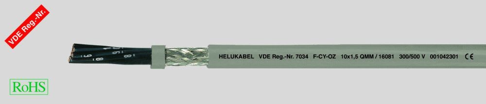 HELUKABEL ITALIA SRL - HLK16079 F-CY-OZ (LIY-CY) 7X1.5 QMM GREY