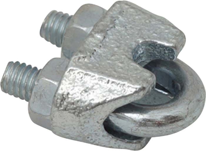 ETHERMA - ETR26571 Verzinkte Drahtseilklemme fA1/4r Dachrin
