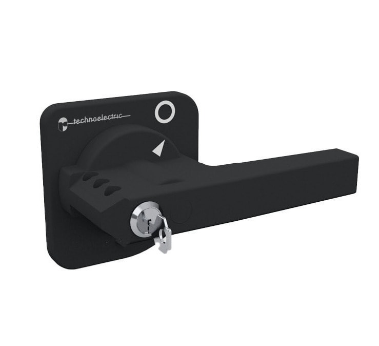 TECHNOELECTRIC SRL - TEH18100 MANIGLIA BLOCCO PORTA 120MM CON BLOCCO C