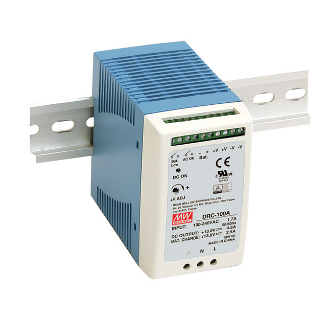 DIGIMAX SRL - DIXDRC-100A ALIMENTATORE DIN RAIL SICUREZZA UPS 100W