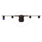 DURALAMP SPA - DRLCLE2715-S CATENARIA GIUNTABILE E27 25W SU CAVO