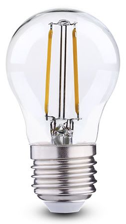 DURALAMP SPA - DRLLFG453W FILAMENTO SFERA 2,5W E27 2700K TRAS