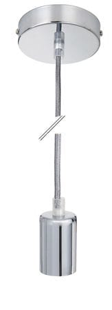 DURALAMP SPA - DRLTN-E27CR FILO DI SOSPENSIONE + ROSONE E27 CROMO