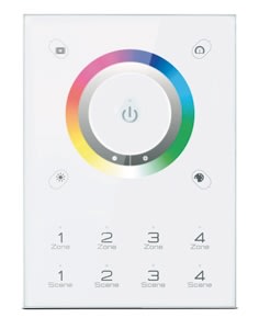 DURALAMP SPA - DRLZKTPC-RGBW DMX DIMMER TOUCH A PARETE  STRIP RGB