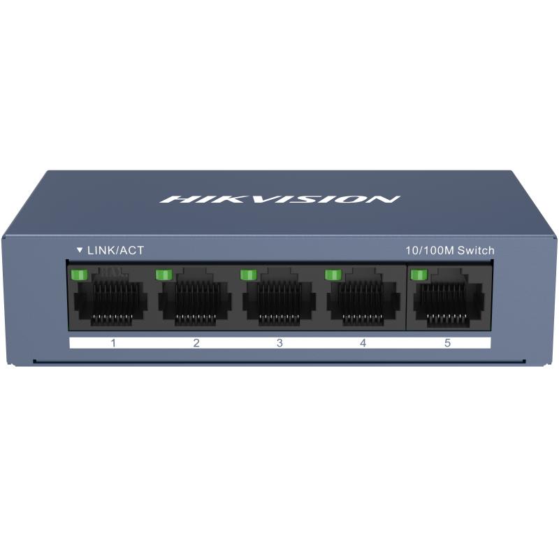 HIKVISION ITALY SRL - HIK301802492 DS-3E0105-O SWITCH 10/100 CASE METALLICO