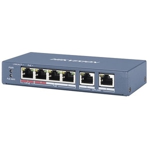 HIKVISION PROFESSION - HIP301801345 SWITCH 6 PORTE. POE: 1: IEEE 802.3AT/AF/