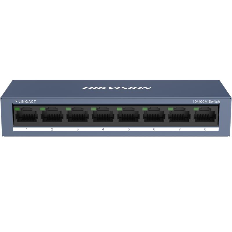 HIKVISION ITALY SRL - HIK301802493 DS-3E0108-O SWITCH 10/100 CASE METALLICO