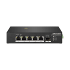 HIKVISION ITALY SRL - HIK301803168 DS-3T0306HP : INDUSTRIALE 10/100 HI-POE DIN + UPLINK GIGABIT SFP UNMANAGED