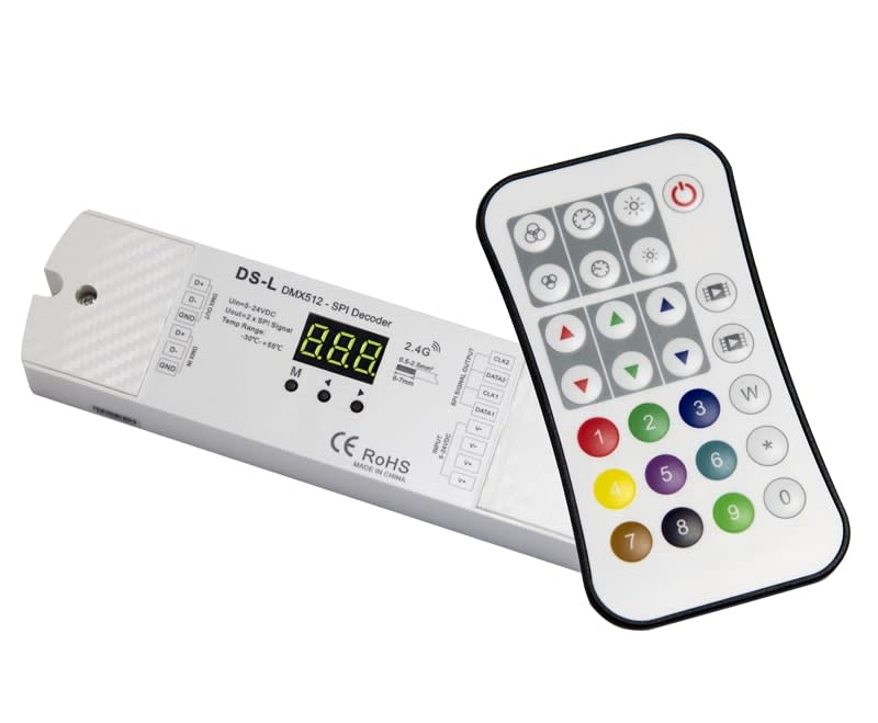 DIGIMAX SRL - DIXDSL-5A-SPI-KIT CONTROLLER E TELECOMANDO PIXEL TO PIXEL