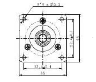 DATASENSING SRL - DTG95B081430 ST-58-FLNG ENCODER MOUNTING FLANGE 58
