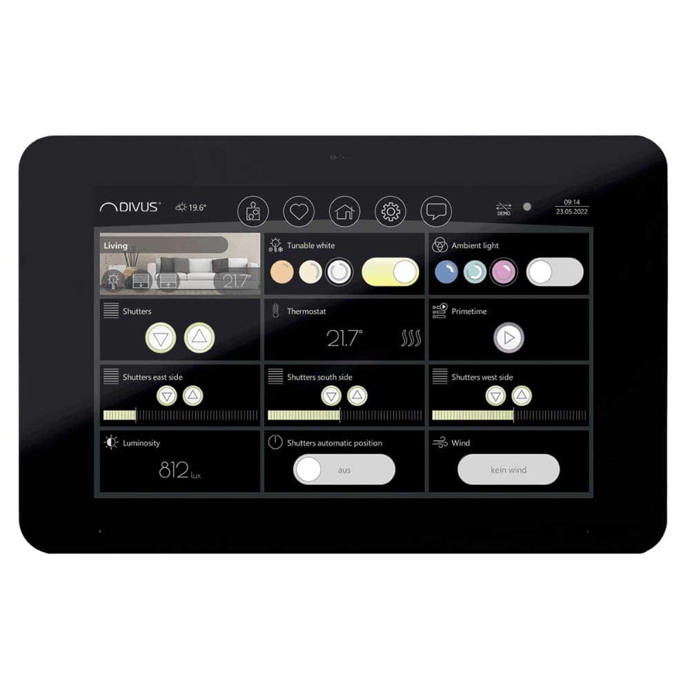 MDT ITALIA SRL - EYGTOU01SMART8KNX TOUCHSCREEN 8 IP KNX,NERO