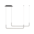ROSSINI - RSSDUO001N SOSPENSIONE ORIZZONTALE NERA LED 15W IP2