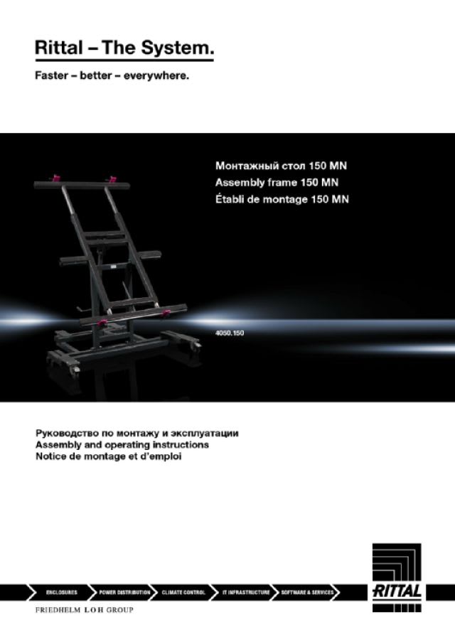 RITTAL SPA - RIT4050150 MT150MN ASSEMBLEX 150KG - MANUALE