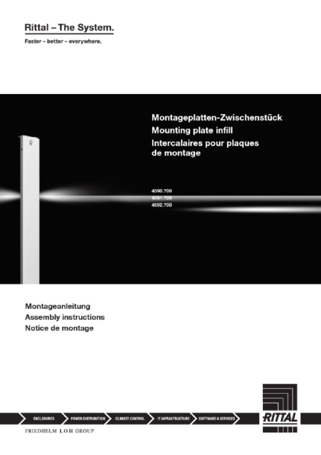 RITTAL SPA - RIT4590700 VX PANNELLO INTERMEDIO 1800MM - 1PZ