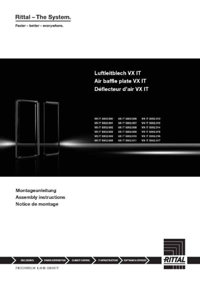 RITTAL SPA - RIT5302015 VX IT DEFLETTORE 800X2200 STD