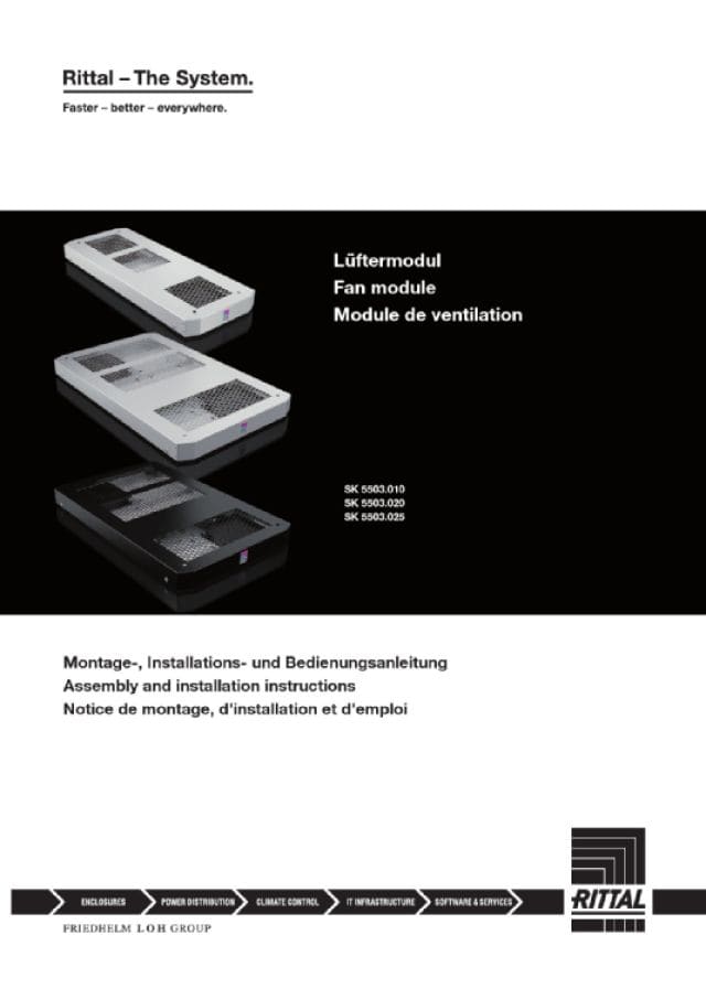 RITTAL SPA - RIT5503020 SK FAN MODULE 100-240 V, 50-60HZ