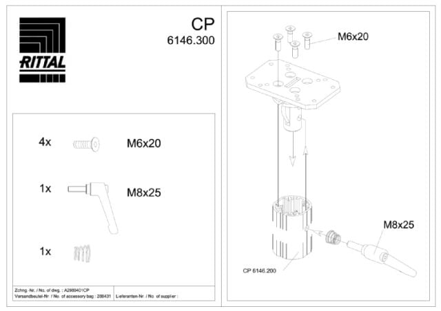 RITTAL SPA - RIT6146300 CP GIUNTO ORIENTABILE +-30