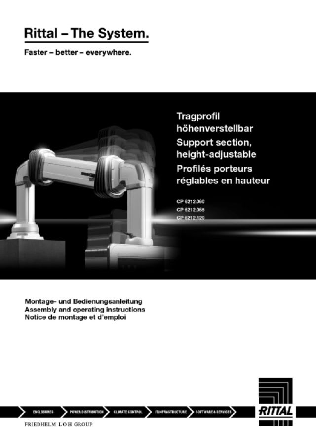 RITTAL SPA - RIT6212060 CP BRACCIO BASCULANTE 120/60 4-30 KG