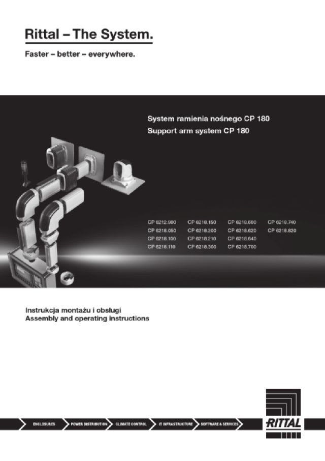 RITTAL SPA - RIT6218110 CP 180 PROFILO APERTO 1000 MM