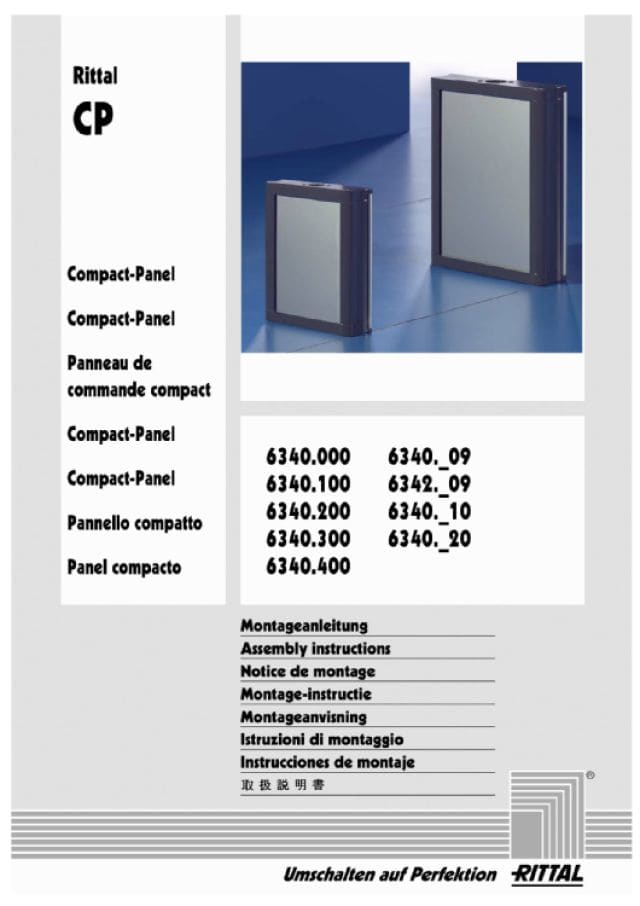 RITTAL SPA - RIT6341000 CP FISS. A PARETE PER COMPACT PANEL-2PZ