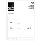 RITTAL SPA - RIT7111000 DK 10 ANELLI GUIDA CAVI 120X60