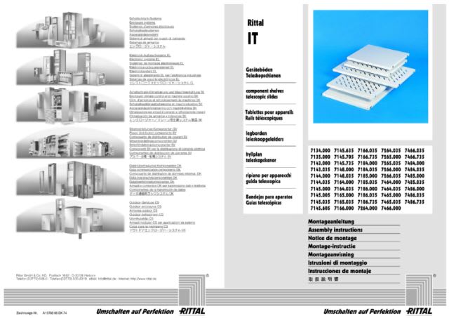 RITTAL SPA - RIT7145035 DK RIPIANI FORATI X APPAR. RAL 7035