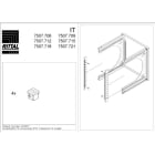 RITTAL SPA - RIT7507712 PROF. PORTANTI PER FLATBOX, 12 HE - 2PZ